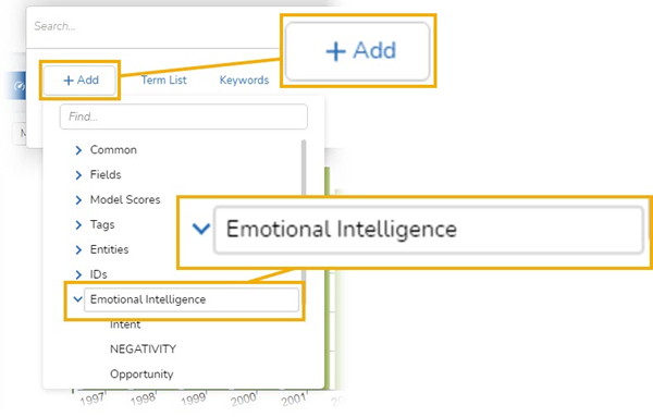 advanced search add and EI 